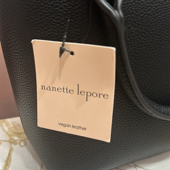 Nanette Lepore Vegan Leather Black crossbody Bag - Picture 2 of 13